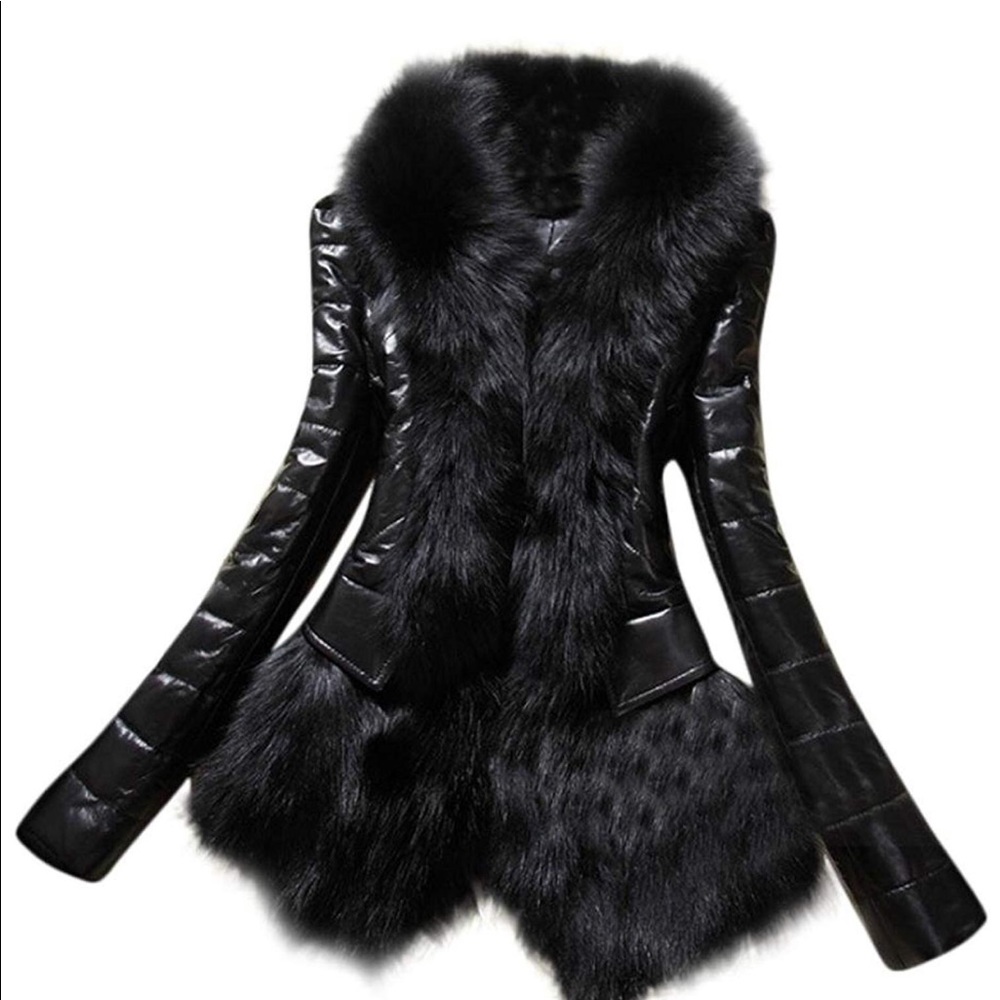 Women’s Warm Faux Fur Collar Thick Coat